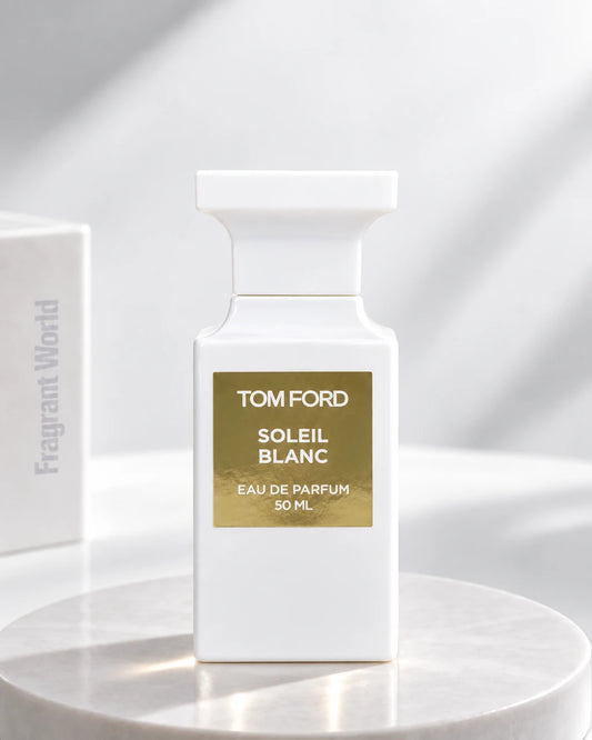 Tom Ford 'Private Blend' SOLEIL BLANC | Recreate @visual reference 2 exactly as it is but my fragrance instead of the one in it, very naturally.