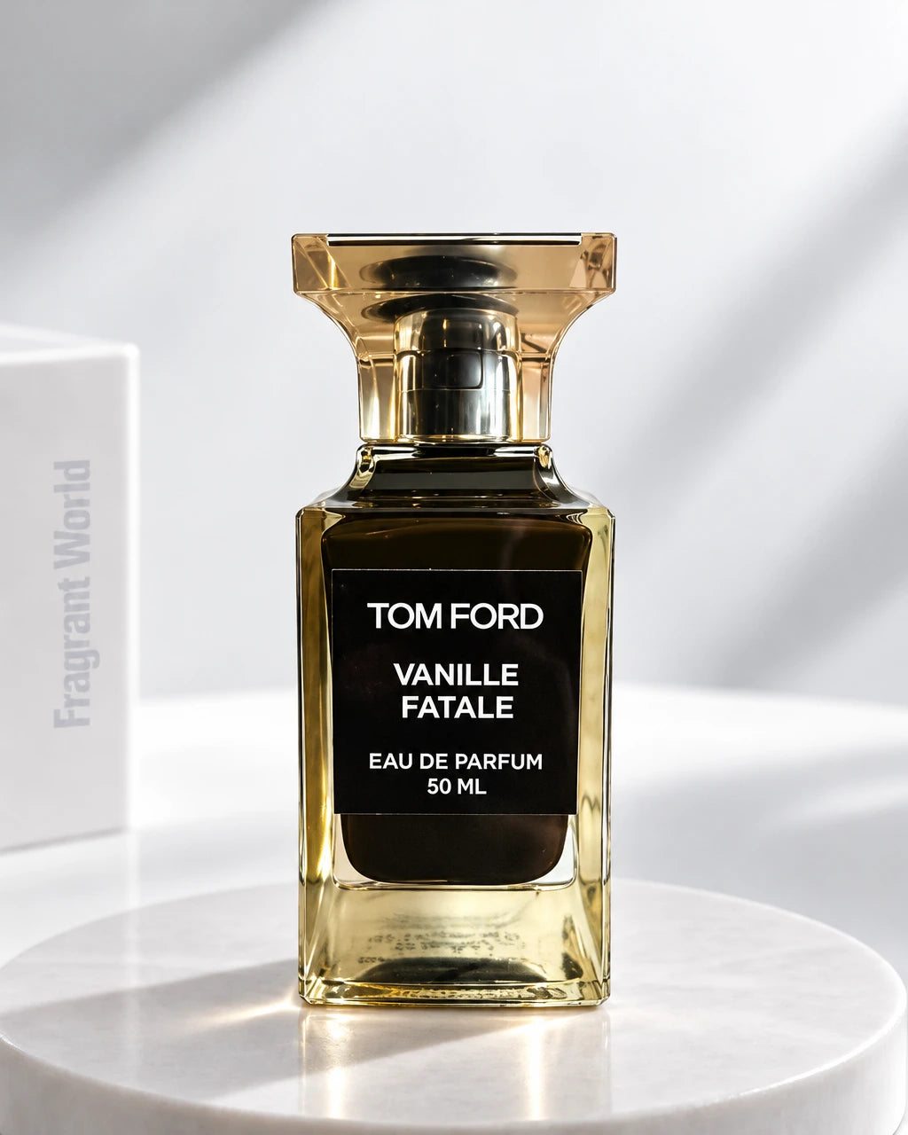 Tom Ford 'Private Blend' VANILLE FATALE (2024) | Recreate @visual reference 2 exactly as it is but my fragrance instead of the one in it, very naturally.
