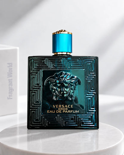 Versace EROS EDP | Recreate @visual reference 2 exactly as it is but my fragrance instead of the one in it, very naturally.