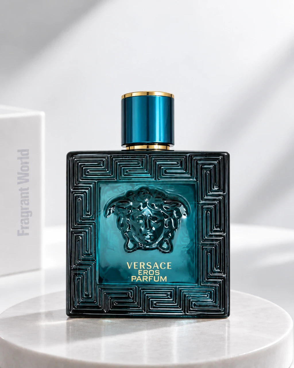 Versace EROS Parfum | Recreate @visual reference 2 exactly as it is but my fragrance instead of the one in it, very naturally.