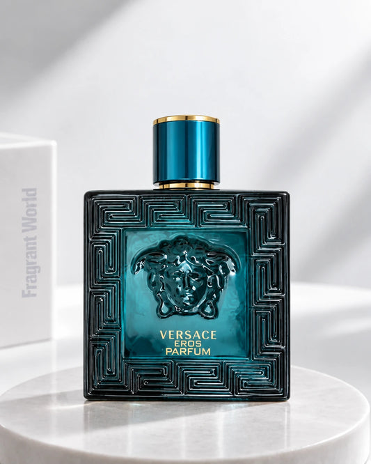 Versace EROS Parfum | Recreate @visual reference 2 exactly as it is but my fragrance instead of the one in it, very naturally.
