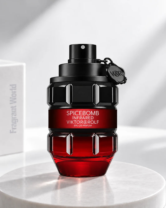 Viktor & Rolf SPICEBOMB INFRARED EDP | Recreate @visual reference 2 exactly as it is but my fragrance instead of the one in it, very naturally.