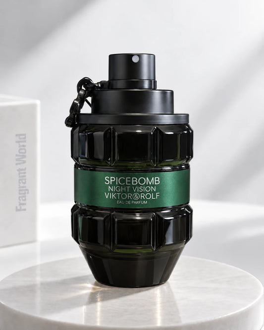 Viktor & Rolf SPICEBOMB NIGHT VISION EDP | Recreate @visual reference 2 exactly as it is but my fragrance instead of the one in it, very naturally.