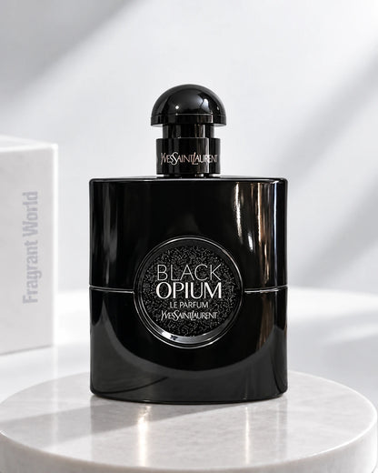 YSL BLACK OPIUM LE PARFUM | Recreate @visual reference 2 exactly as it is but my fragrance instead of the one in it, very naturally.