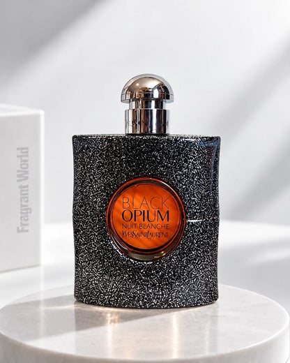 YSL BLACK OPIUM NUIT BLANCHE | Recreate @visual reference 2 exactly as it is but my fragrance instead of the one in it, very naturally.