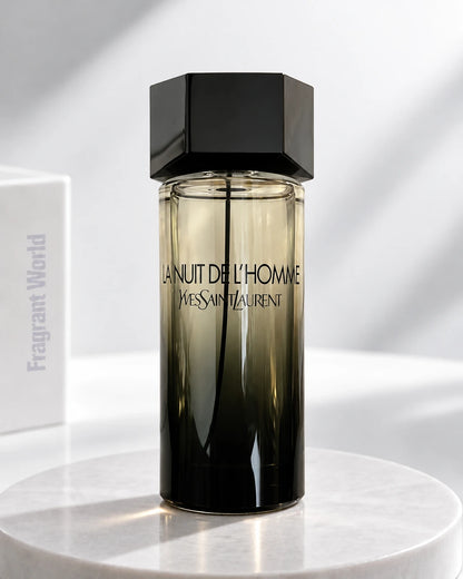 YSL LA NUIT DE L'HOMME | Recreate @visual reference 2 exactly as it is but my fragrance instead of the one in it, very naturally.