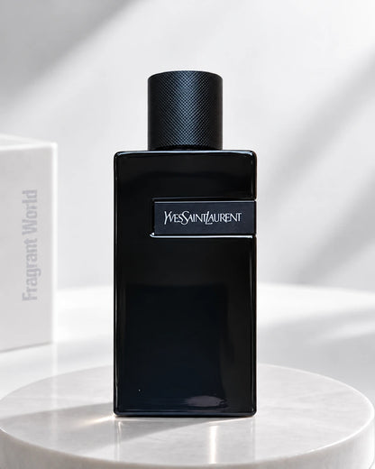 YSL Y Le Parfum | Recreate @visual reference 2 exactly as it is but my fragrance instead of the one in it, very naturally.