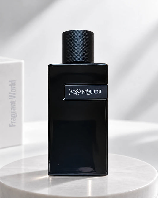 YSL Y Le Parfum | Recreate @visual reference 2 exactly as it is but my fragrance instead of the one in it, very naturally.