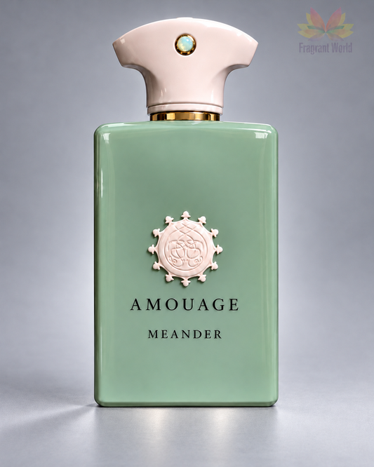 Amouage 'Renaissance Collection' MEANDER em fundo cinzento