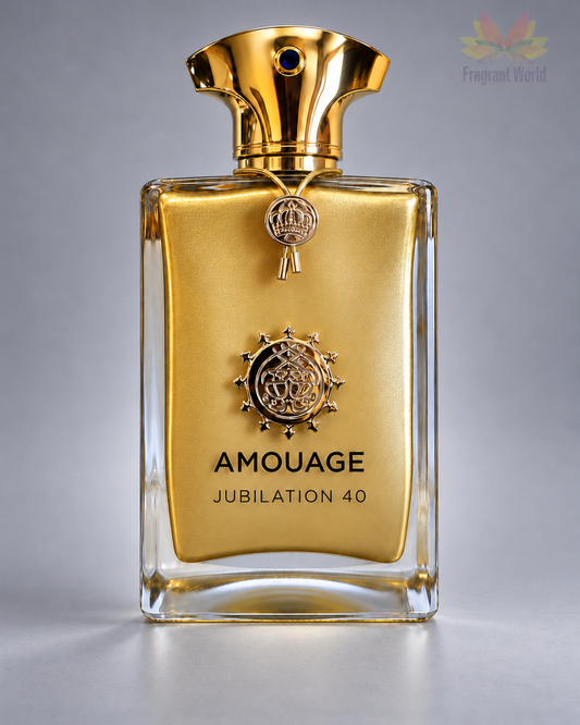 Amouage JUBILATION 40 Extrait em fundo cinzento
