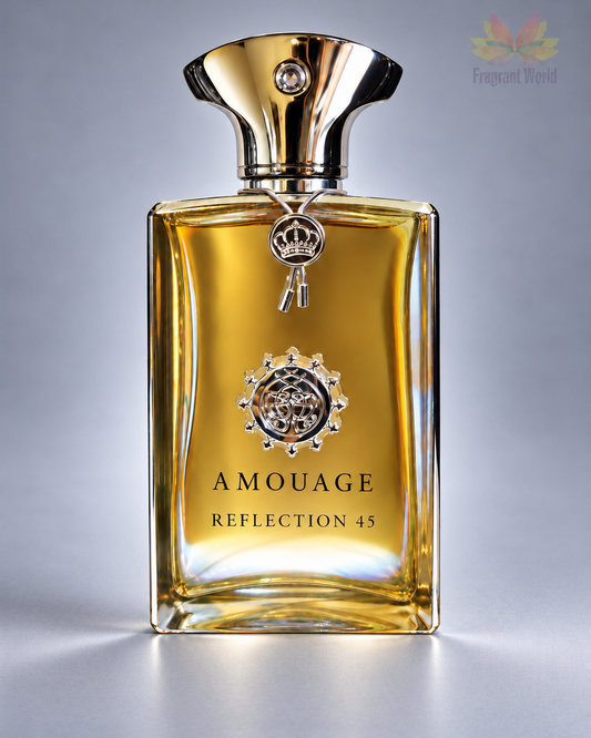 Amouage REFLECTION 45 Extrait em fundo cinzento