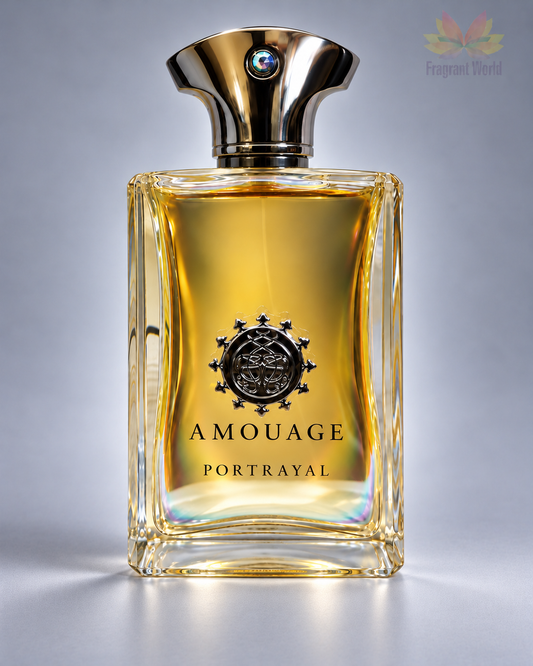 Amouage PORTRAYAL MAN em fundo cinzento