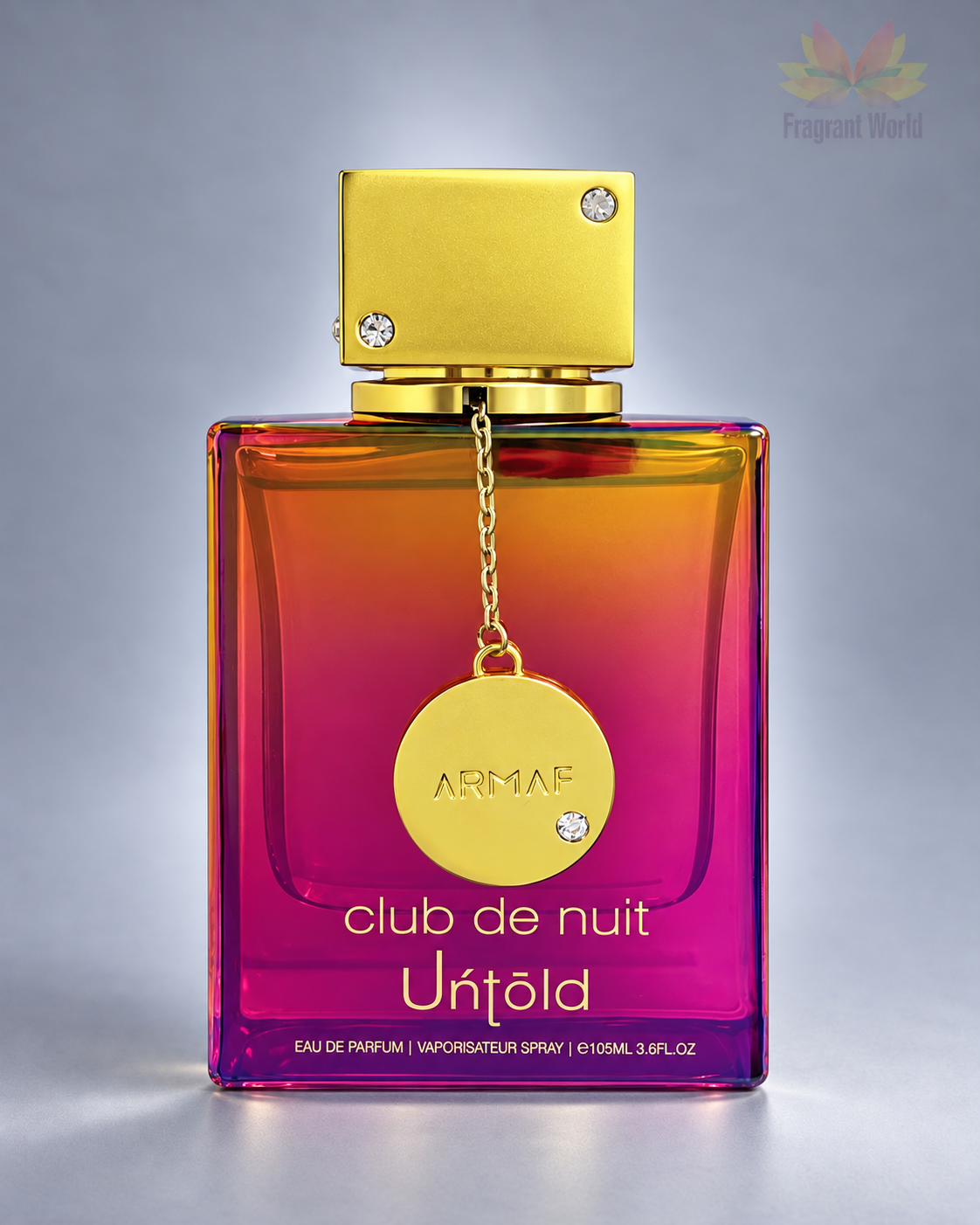 Armaf CLUB DE NUIT UNTOLD em fundo cinzento
