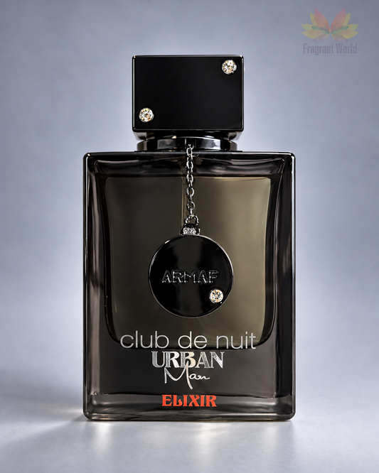 Armaf CLUB DE NUIT URBAN MAN ELIXIR em fundo cinzento