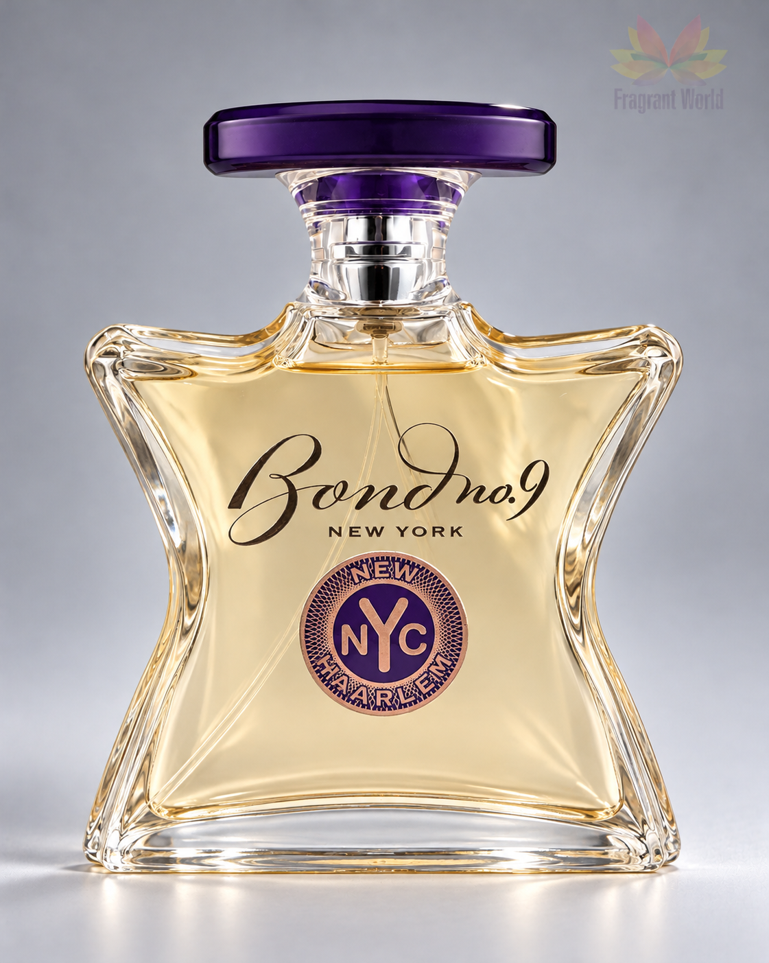 Bond no. 9 NEW HAARLEM sobre fundo cinzento