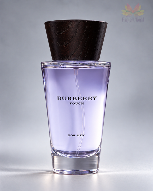 Burberry TOUCH for Men sobre fundo cinzento