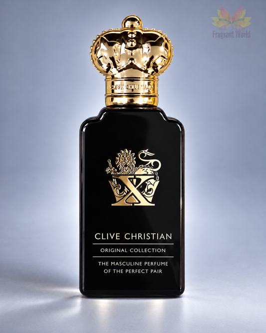 Clive Christian X For Men — tamanho e posição alinhados