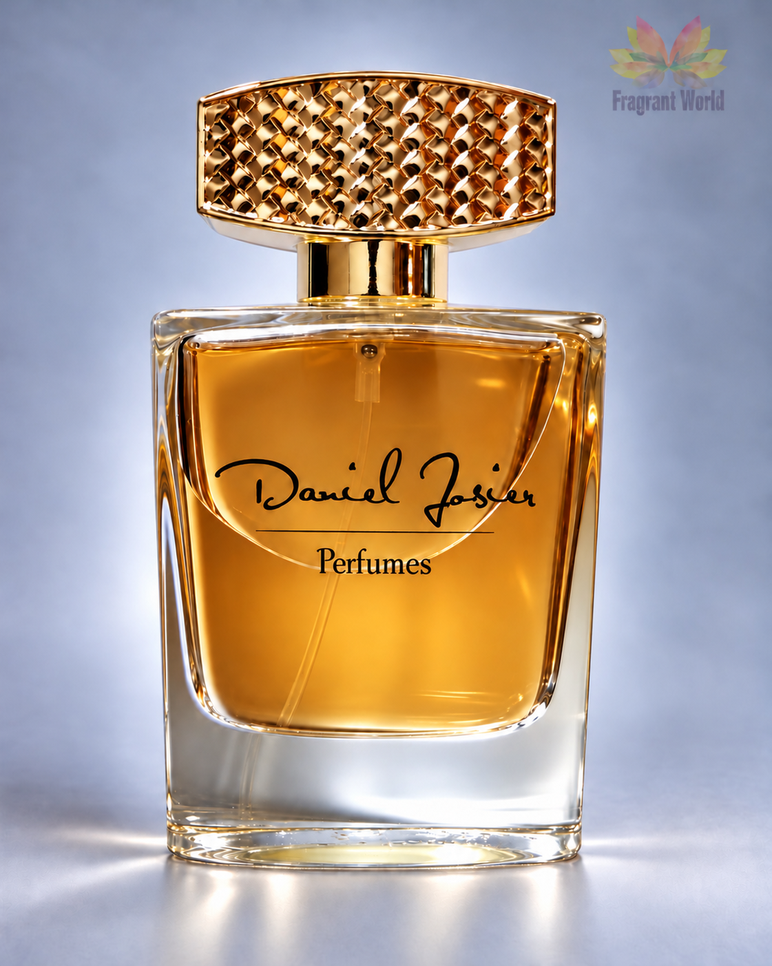 Daniel Josier Ambre Tabac, frasco com perfume em tom de mel